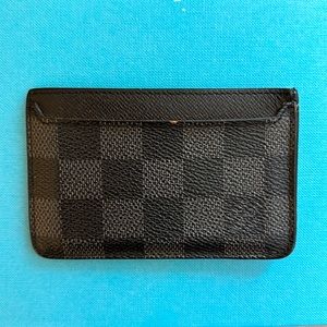 LOUIS VUITTON - 2019 Damier Graphite Pattern Card Case